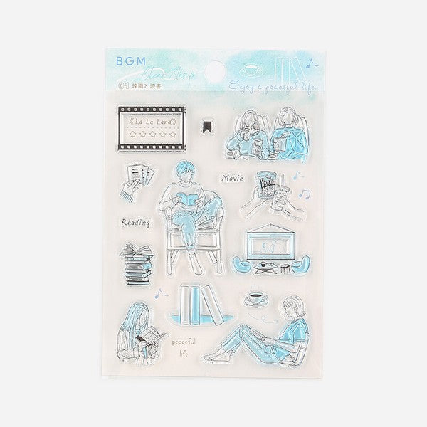 BGM Clear Stamp - How to Spend a Holiday: Enjoy a Peaceful Life