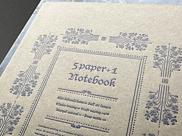 Oeda Letterpress 5-Paper Notebook
