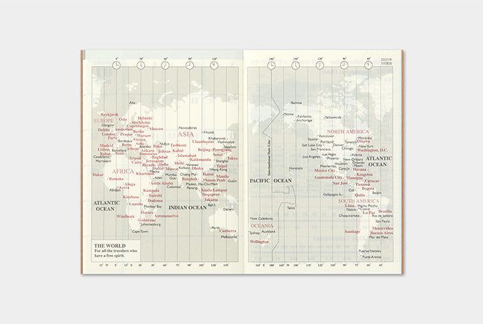 Traveler's Notebook Passport Size Refill 2024 Monthly