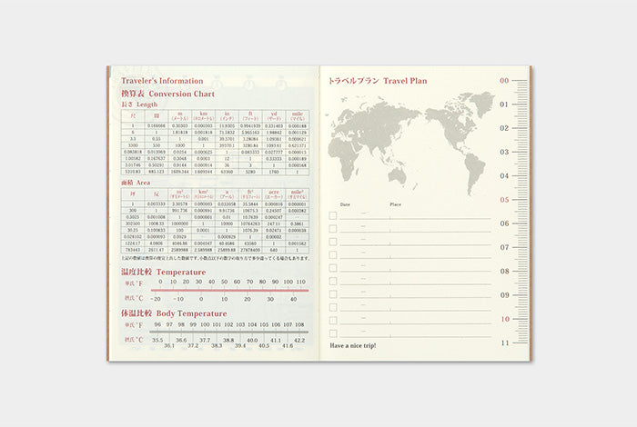 Traveler's Notebook Passport Size Refill 2024 Monthly
