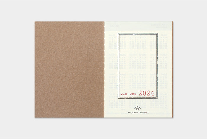 Traveler's Notebook Passport Size Refill 2024 Weekly