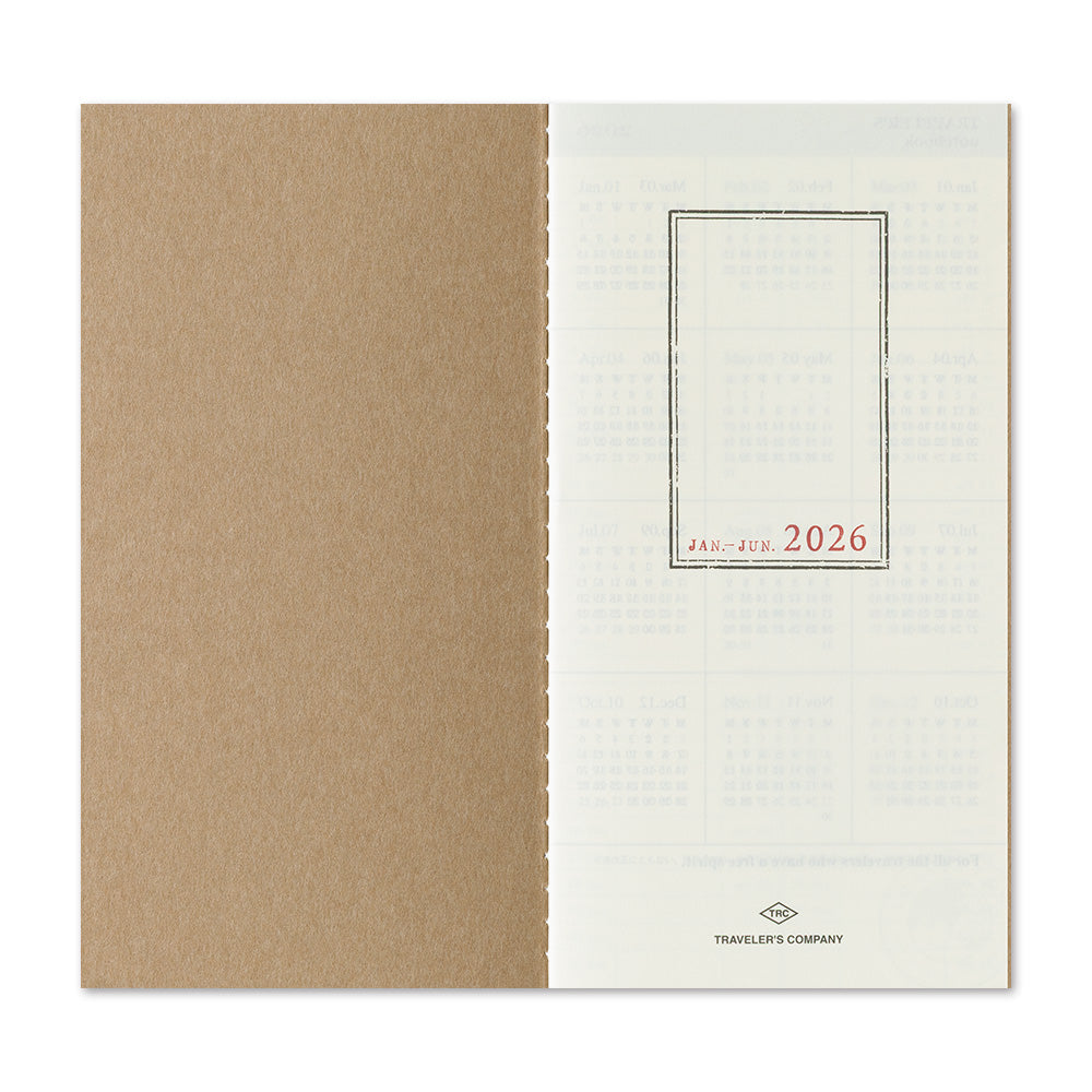 (PRE-ORDER) Traveler's Notebook 2026 Weekly + Memo - Regular Size