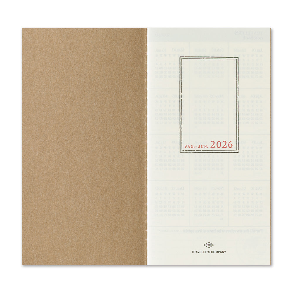 (PRE-ORDER) Traveler's Notebook 2026 Weekly Vertical - Regular Size