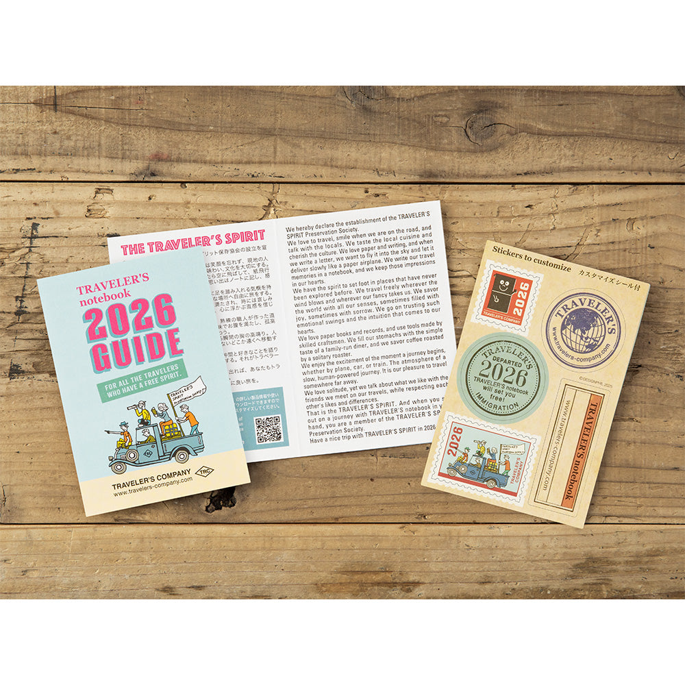 (PRE-ORDER) Traveler's Notebook 2026 Monthly - Passport Size
