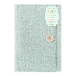 Midori Yuru Log Notebook Cloth Cover Light Blue