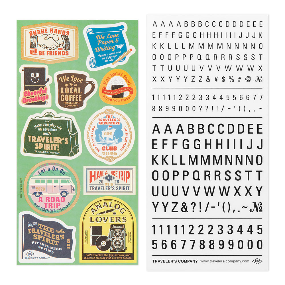 (PRE-ORDER) Traveler's Notebook Customized Sticker Set for Diary 2026