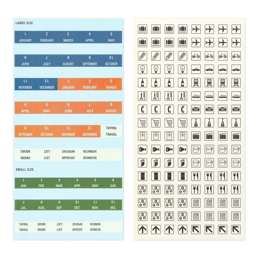 (PRE-ORDER) Traveler's Notebook Customized Sticker Set for Diary 2026