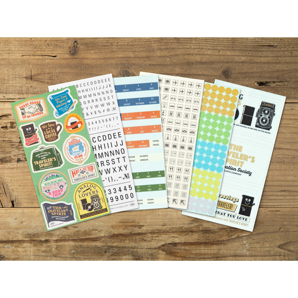 (PRE-ORDER) Traveler's Notebook Customized Sticker Set for Diary 2026