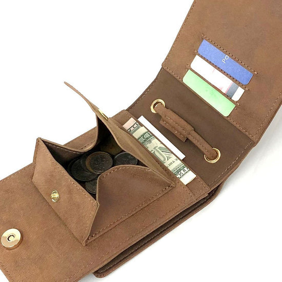 Lafiel Matte Synthetic Leather Wallet Pochette Bag