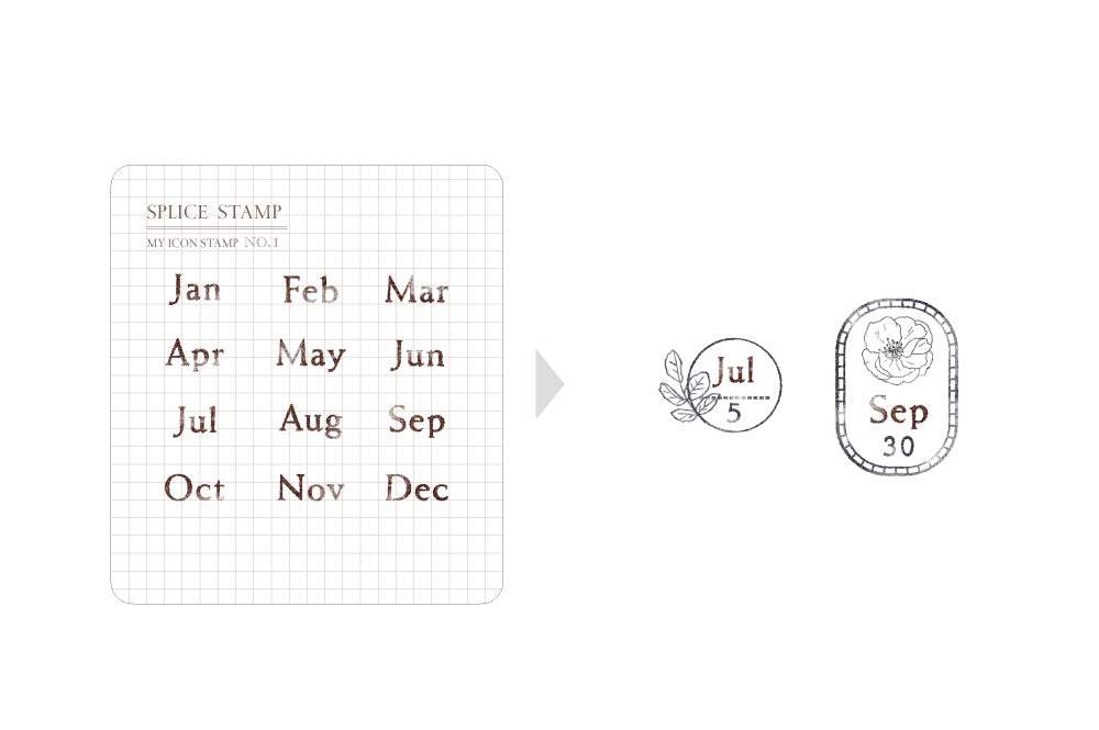MU Life My Icon Stamp No. 01 Months