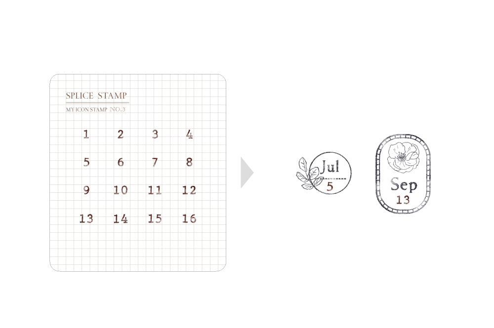MU Life My Icon Stamp No. 03 Days 1 to 16