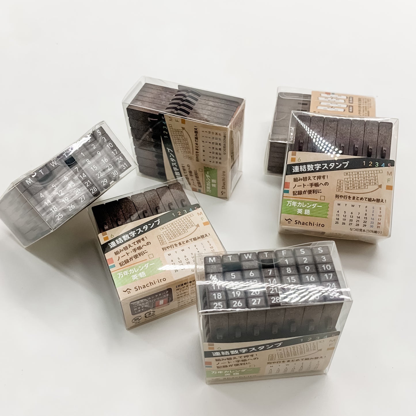Shachihata Shachi-iro Perpetual Calendar Stamp (English Version)
