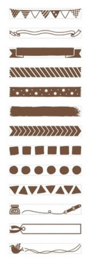 Shachihata Shachi-iro Mini Rotating Decoration Stamp