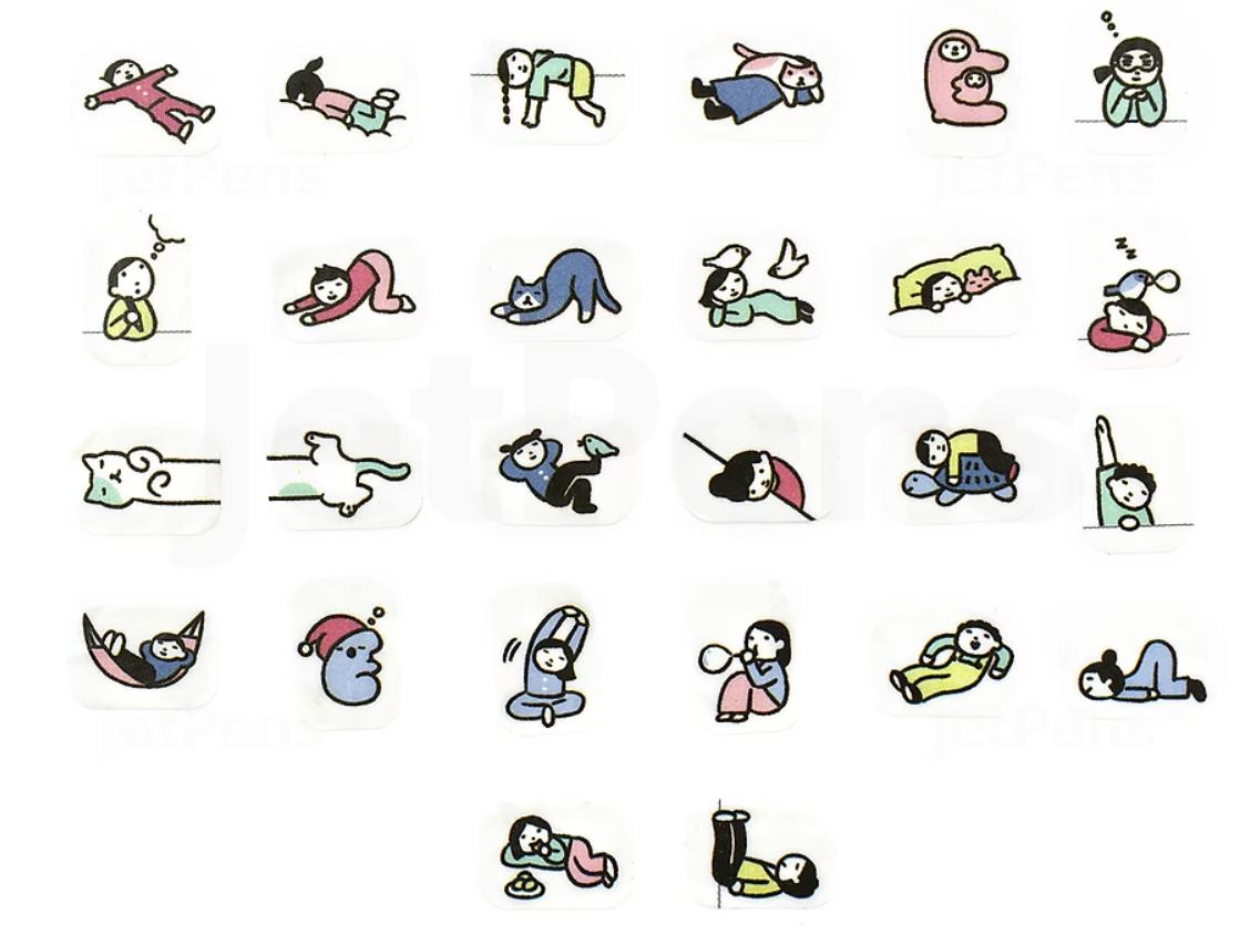 Bande Washi Tape Sticker Roll - Planner Companions - Doing Nothing