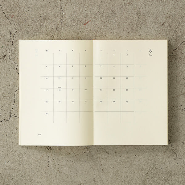 (PRE-ORDER) Midori MD Notebook Diary 2026 - A5