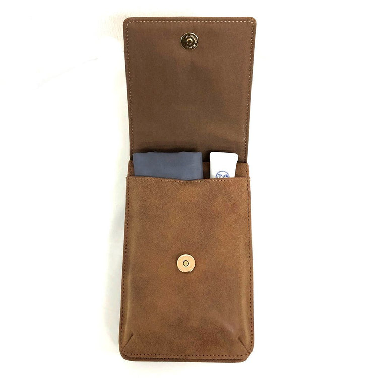 Lafiel Matte Synthetic Leather Wallet Pochette Bag