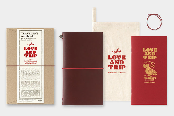TRAVELER’S notebook LOVE AND TRIP Red
