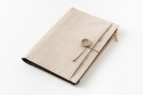 Midori Yuru Log Notebook Cloth Cover Beige