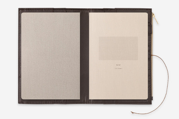 Midori Yuru Log Notebook Cloth Cover Beige
