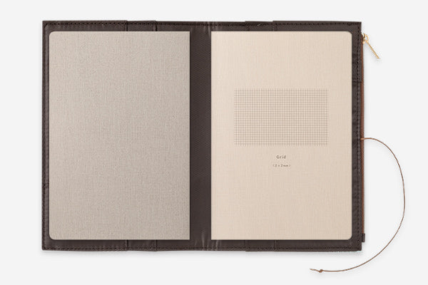 Midori Yuru Log Notebook Cloth Cover Light Blue