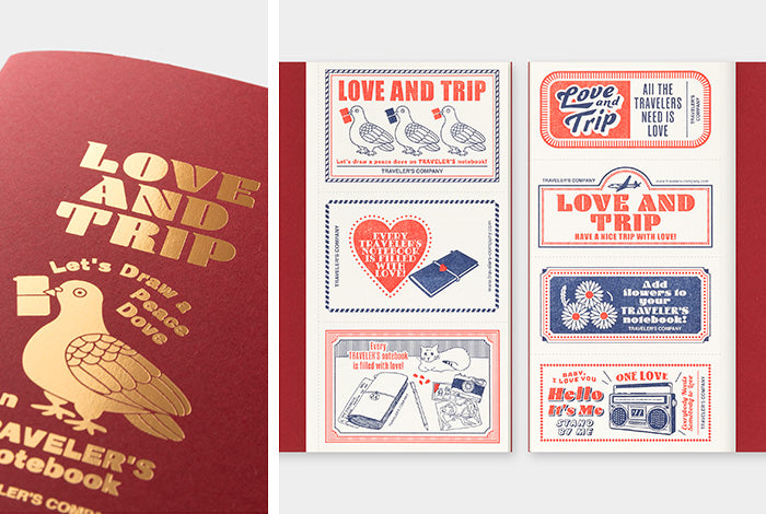 PRE-ORDER Traveler's Notebook Refill LOVE AND TRIP