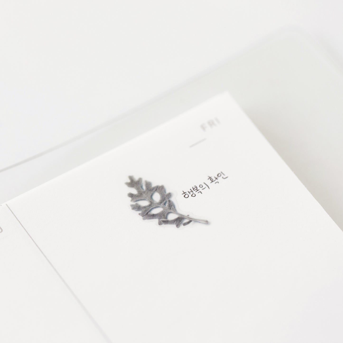 Appree Pressed Flower Sticker - Dusty Miller