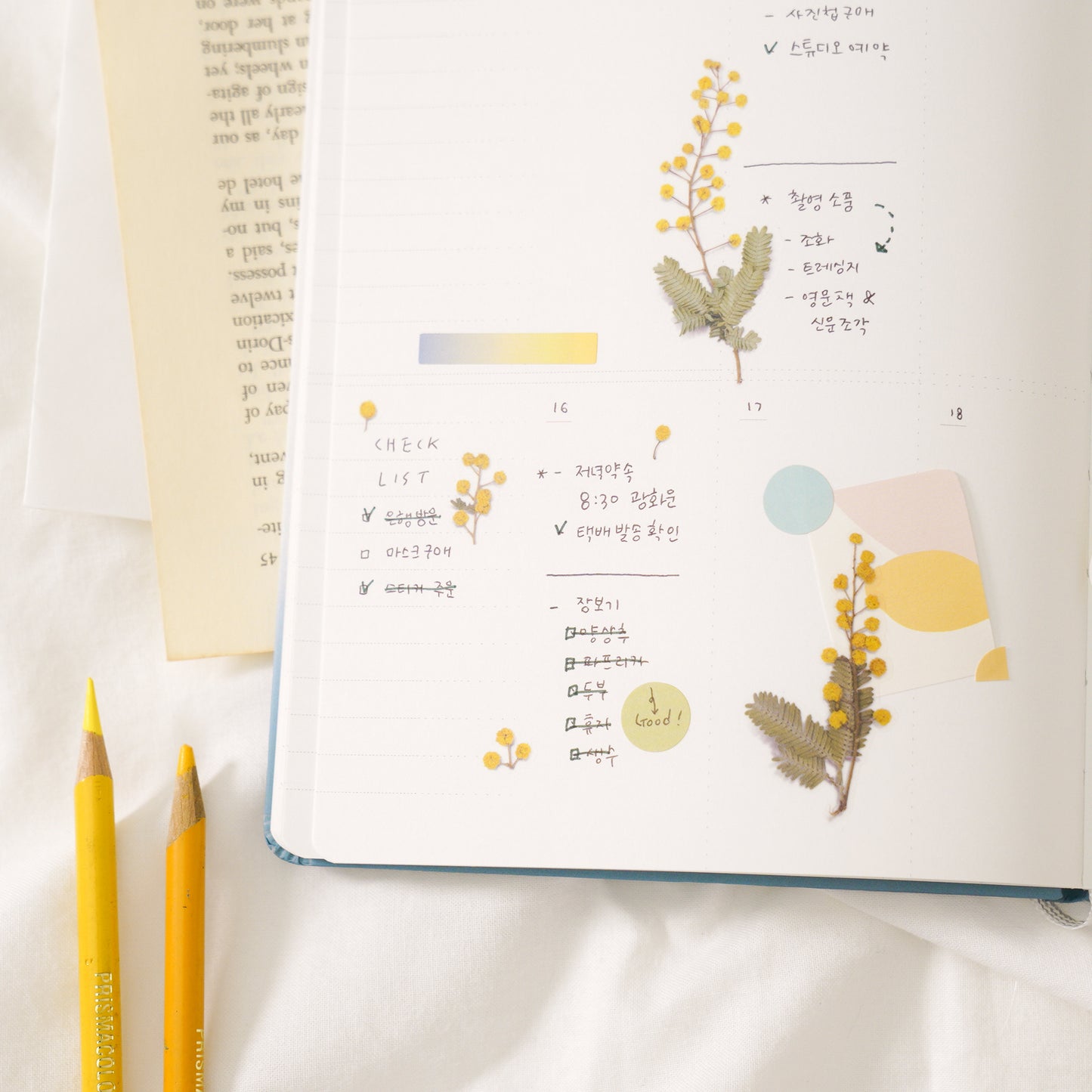 Appree Pressed Flower Sticker - Mimosa
