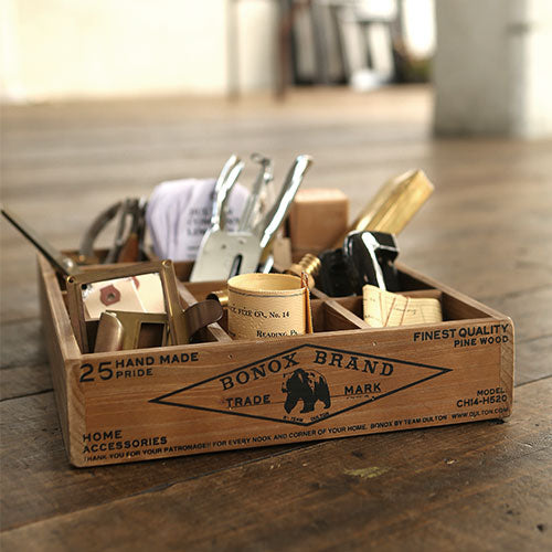 Dulton 12 Partition Wooden Box H65- Natural (FOR METRO MANILA & RIZAL* Shipping Only)