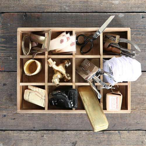 Dulton 12 Partition Wooden Box H65- Natural (FOR METRO MANILA & RIZAL* Shipping Only)