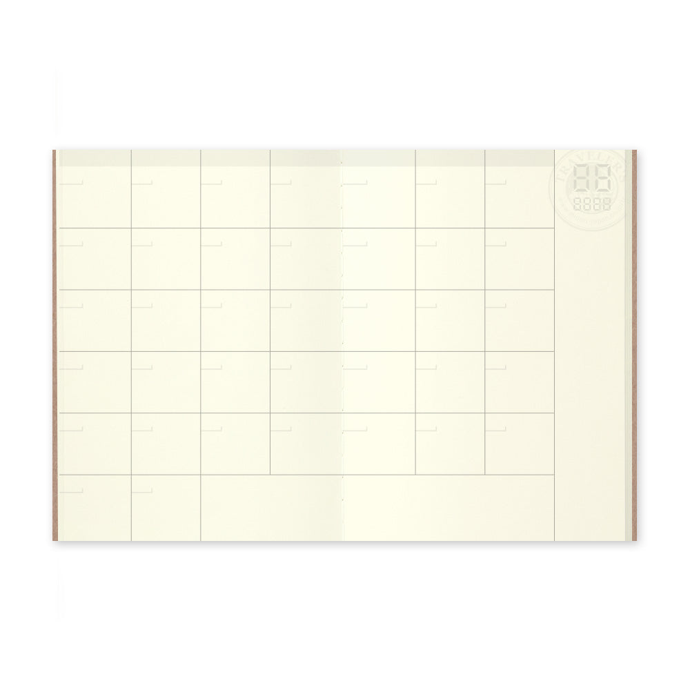 Passport Traveler's Notebook Refill - 006 Free Diary <Monthly>