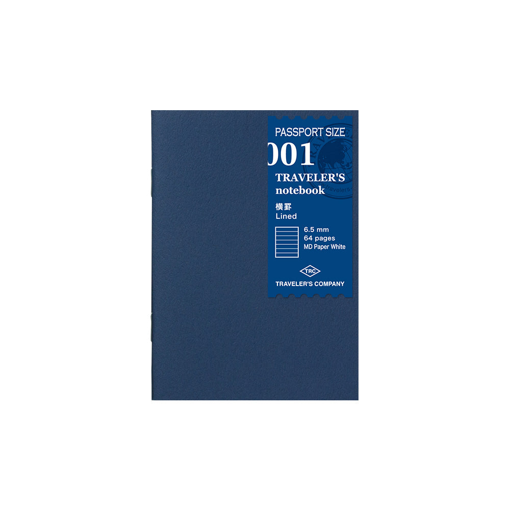 Passport Traveler's Notebook Refill - 001 Lined Paper