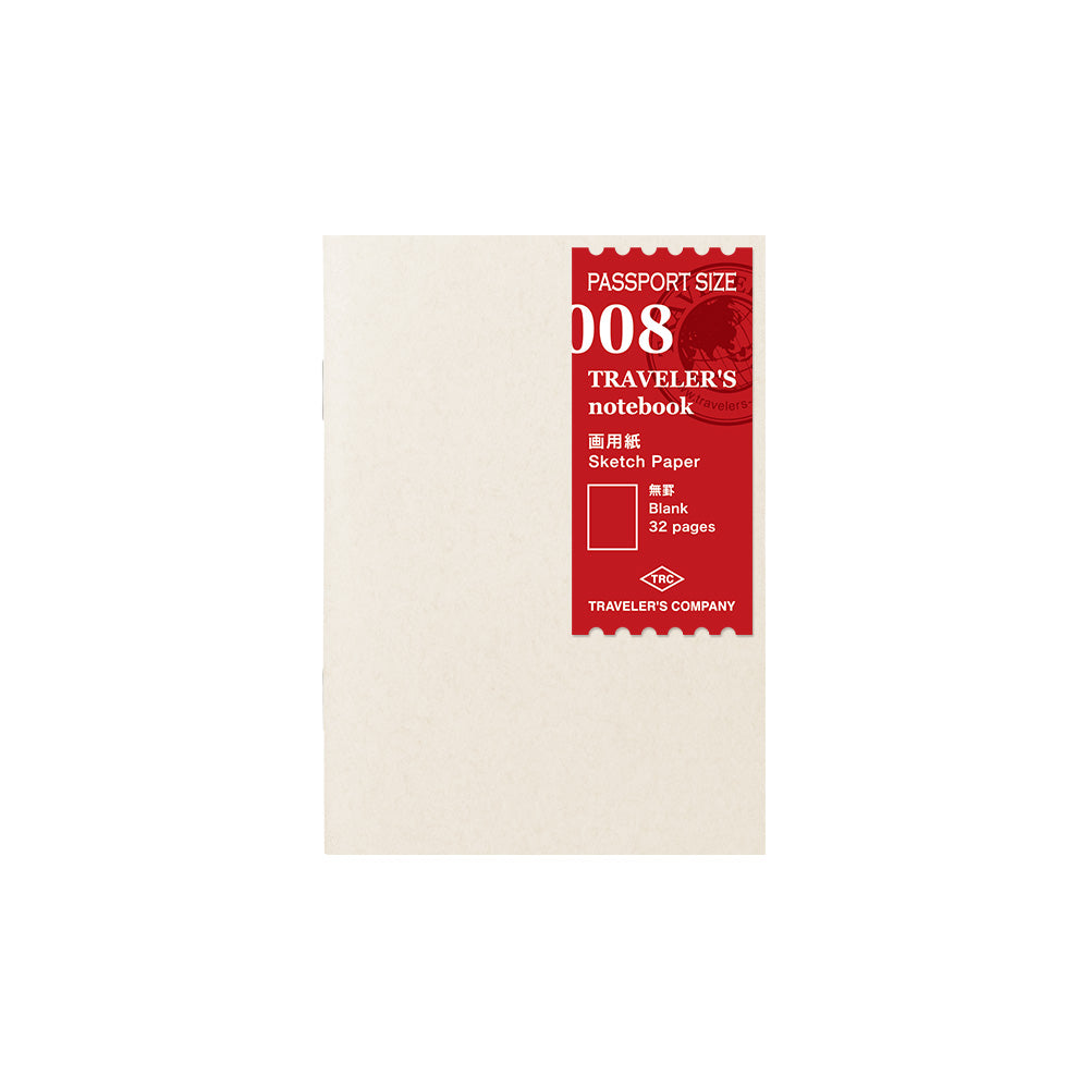 Passport Traveler's Notebook Refill - 008 Sketch Paper Notebook