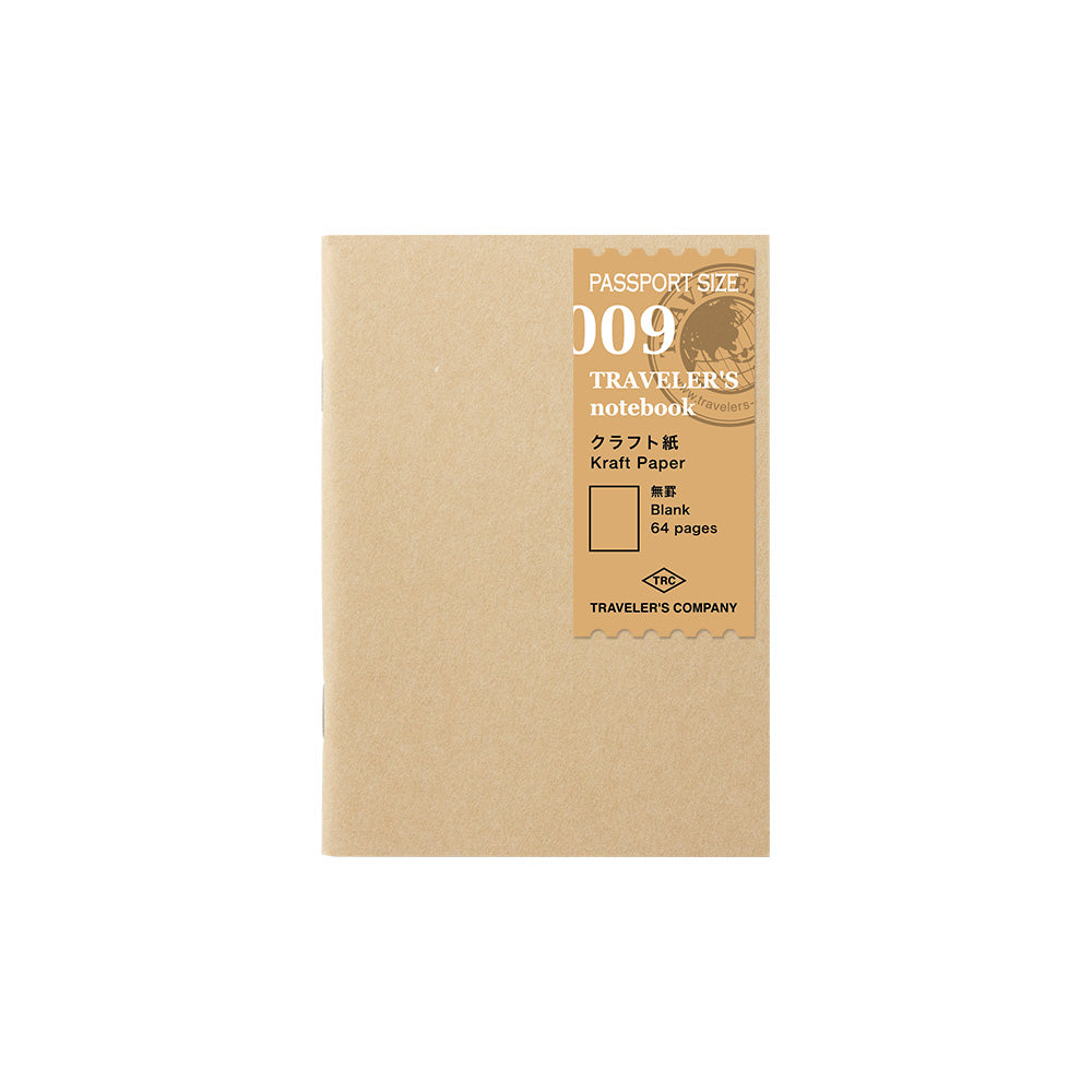Passport Traveler's Notebook Refill - 009 Kraft Paper Notebook