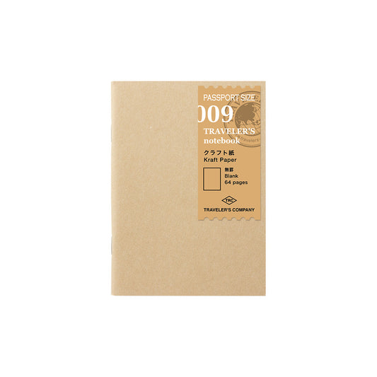 Passport Traveler's Notebook Refill - 009 Kraft Paper Notebook