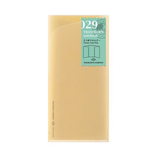 Regular Traveler's Notebook Refill - 029 Three-fold File