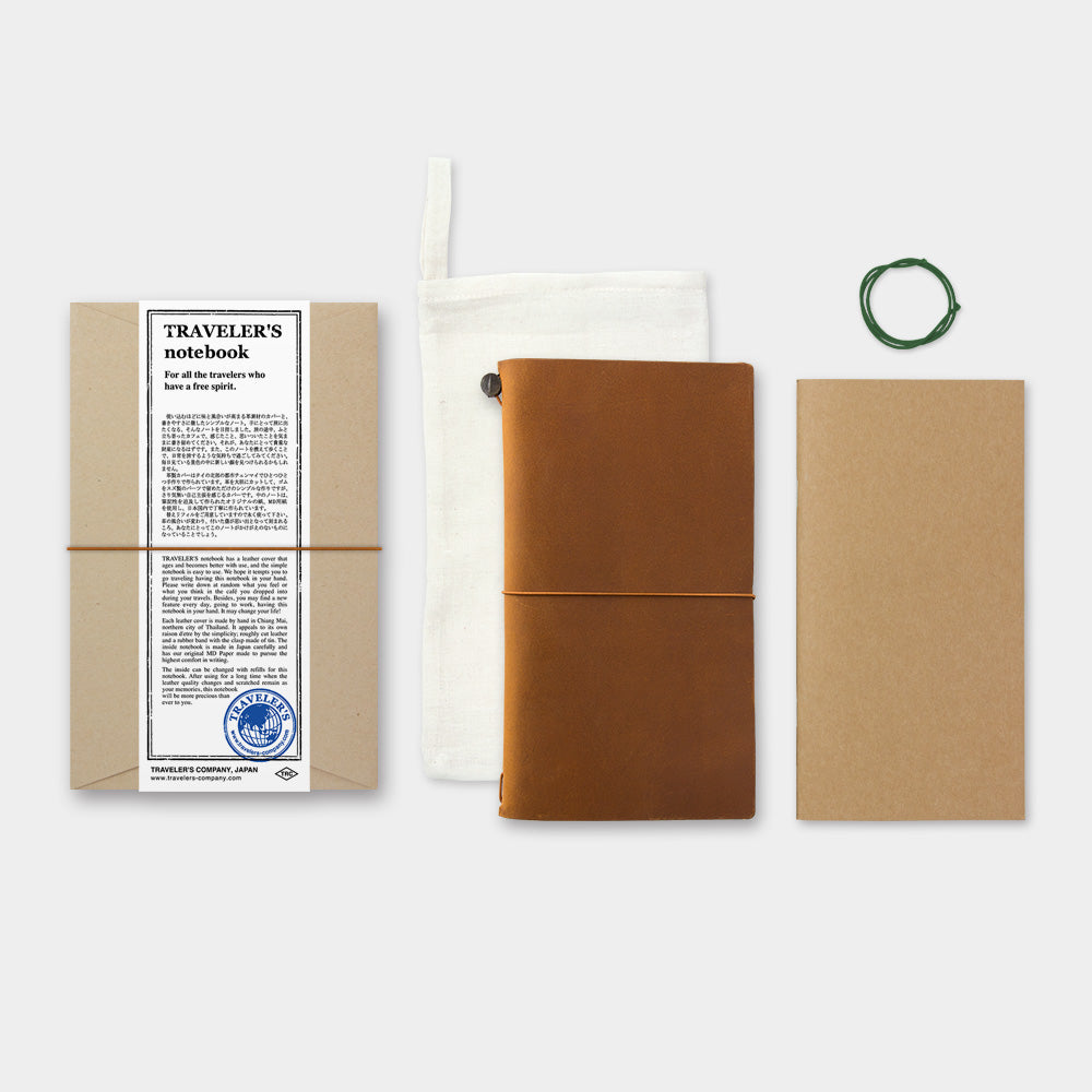 TRAVELER’S Notebook Starter Kit Camel (Regular Size)