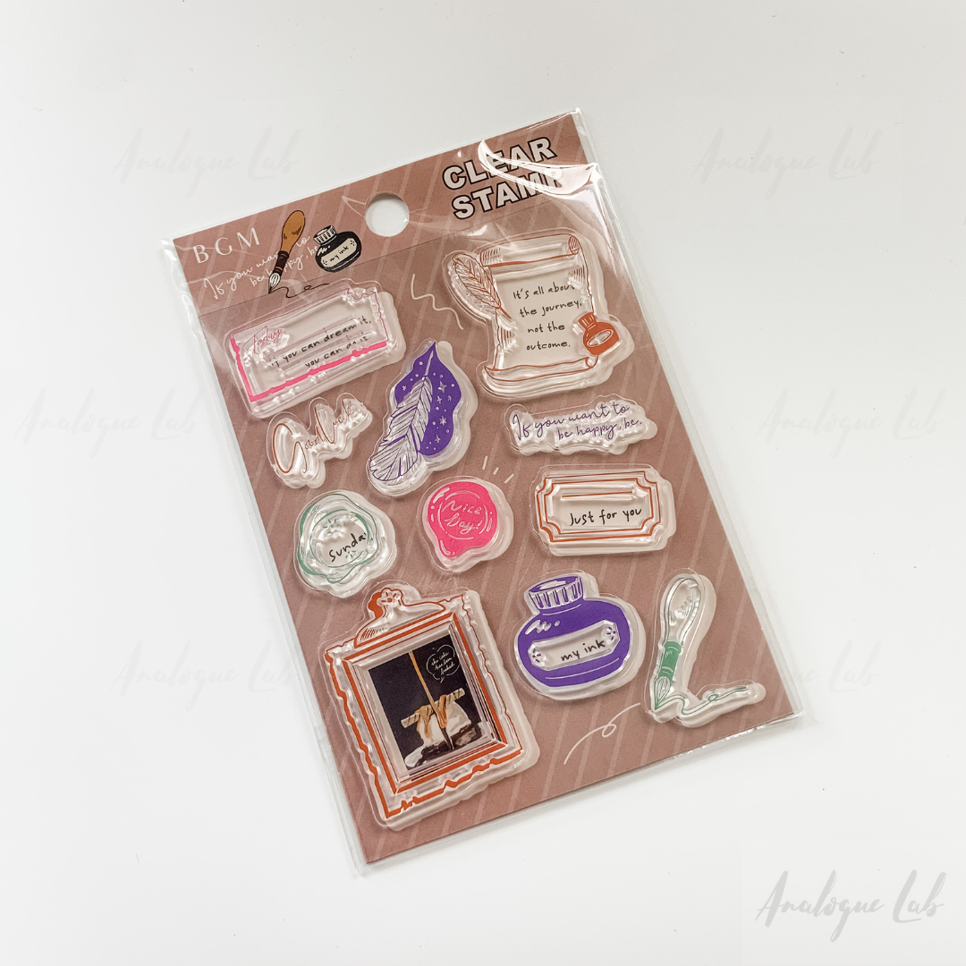 BGM Clear Stamp - Letter Set