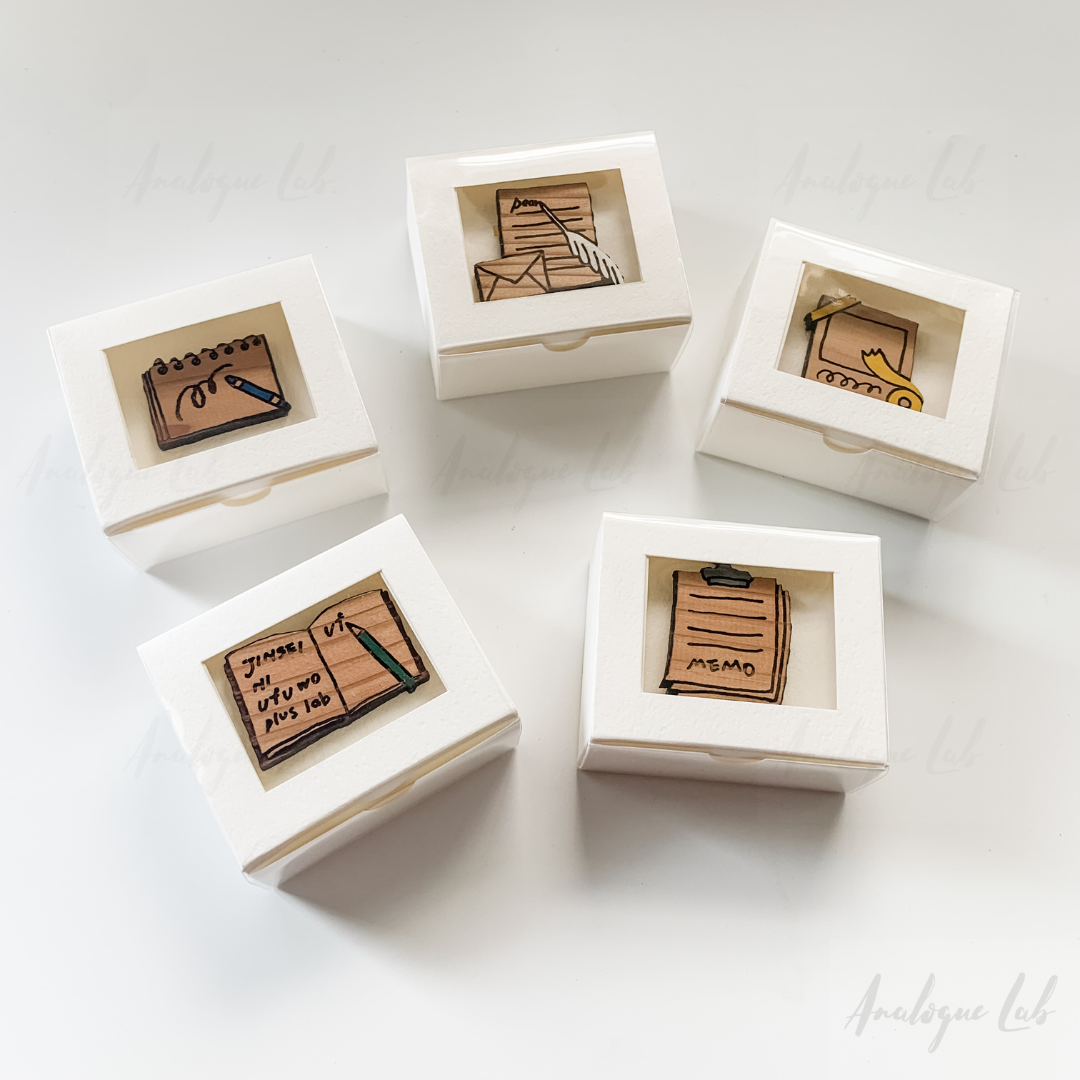 +Lab Wooden Brooch