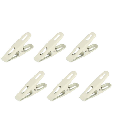Dulton 6 pcs. Metal Clip - Ivory