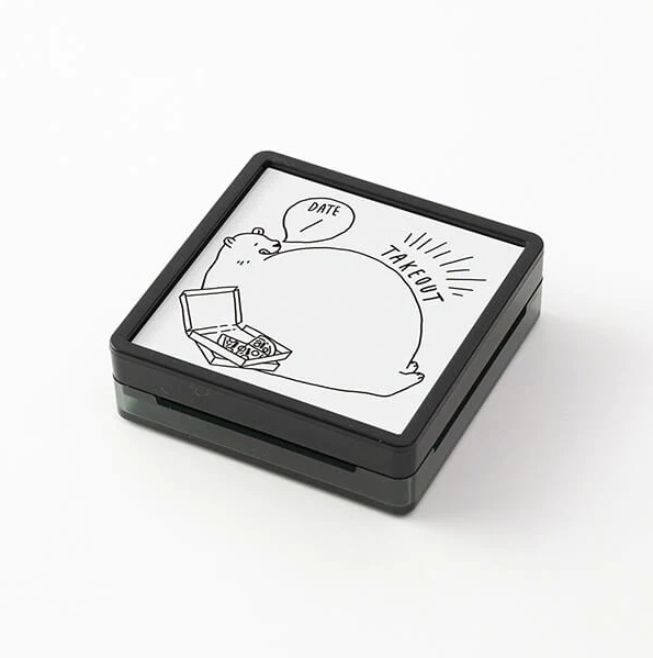 Midori Paintable Stamp Pre-inked - Take-out