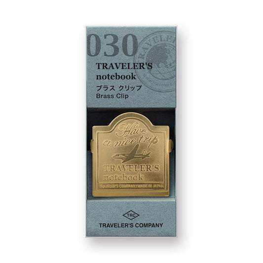 Traveler's Notebook 030 BRASS Clip Airplane