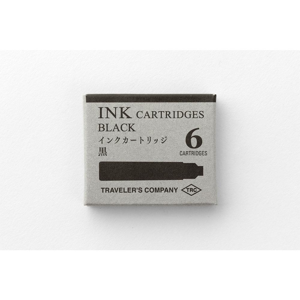 Traveler’s Company FOUNTAIN / ROLLERBALL PEN Ink Cartridges (Black/Blue Black)