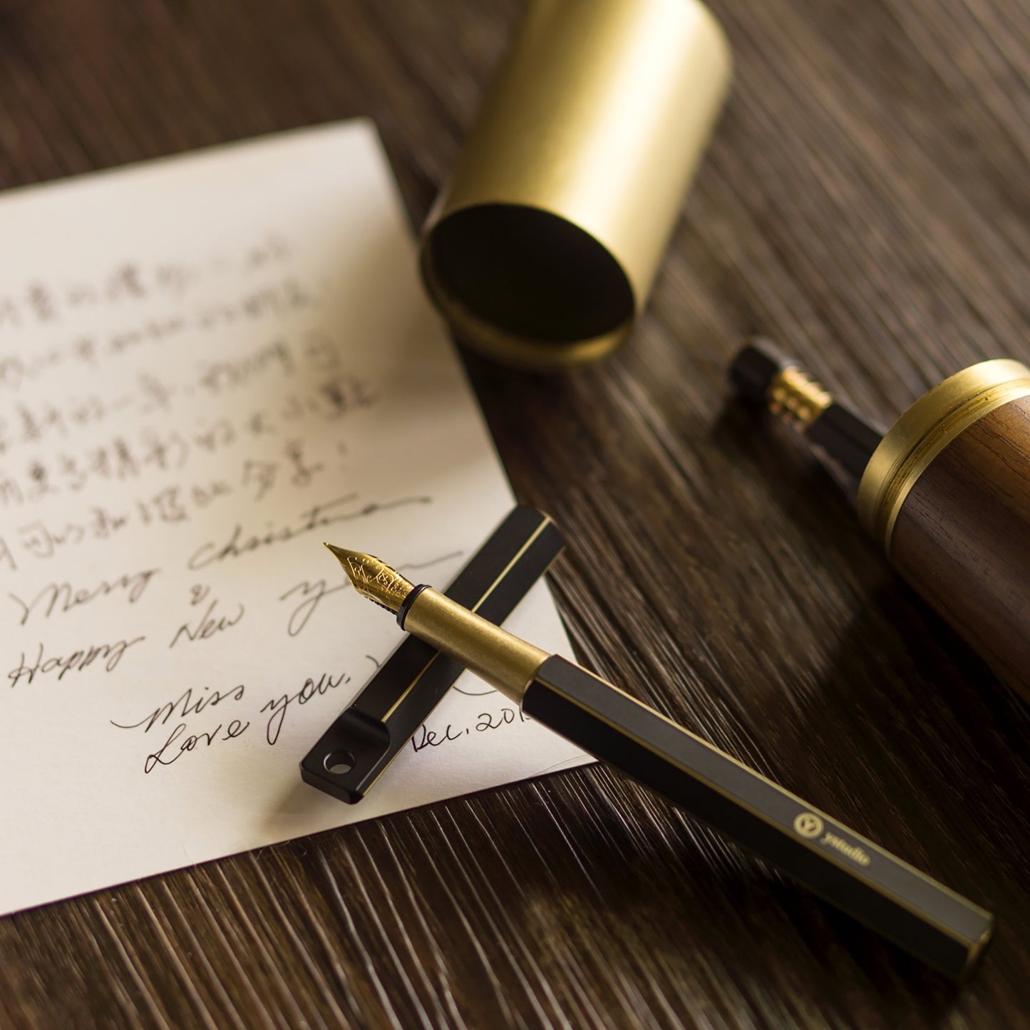 Ystudio Classic Revolve - Portable Fountain Pen-Black