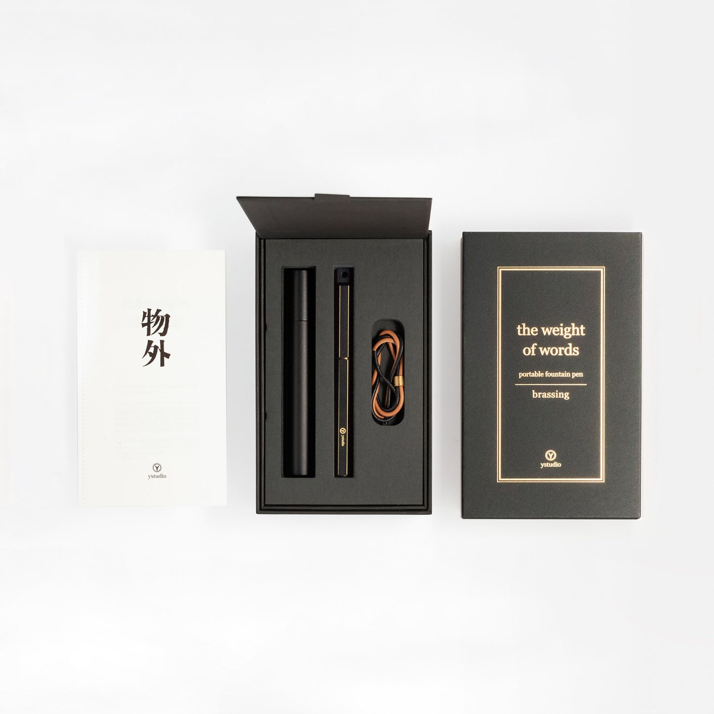 Ystudio Classic Revolve - Portable Fountain Pen-Black