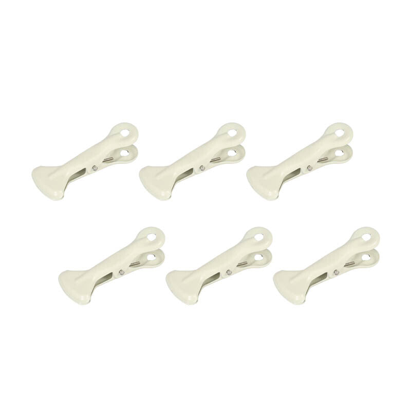 Dulton 6 pcs. Metal Clip - Ivory