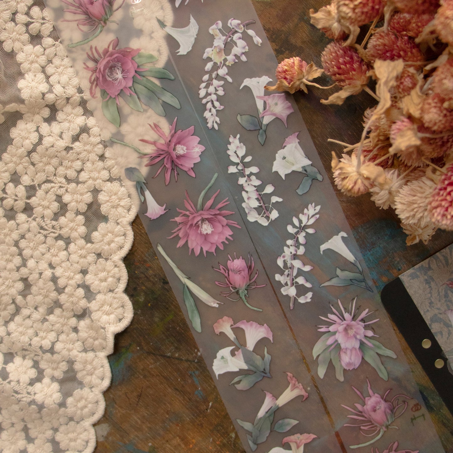 Loidesign 5cm PET Tape - Epiphyllum