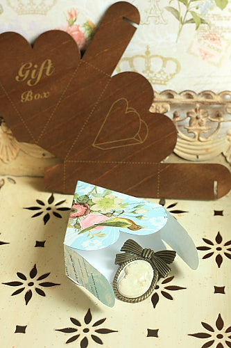 Wooden Gift Box Template - Heart