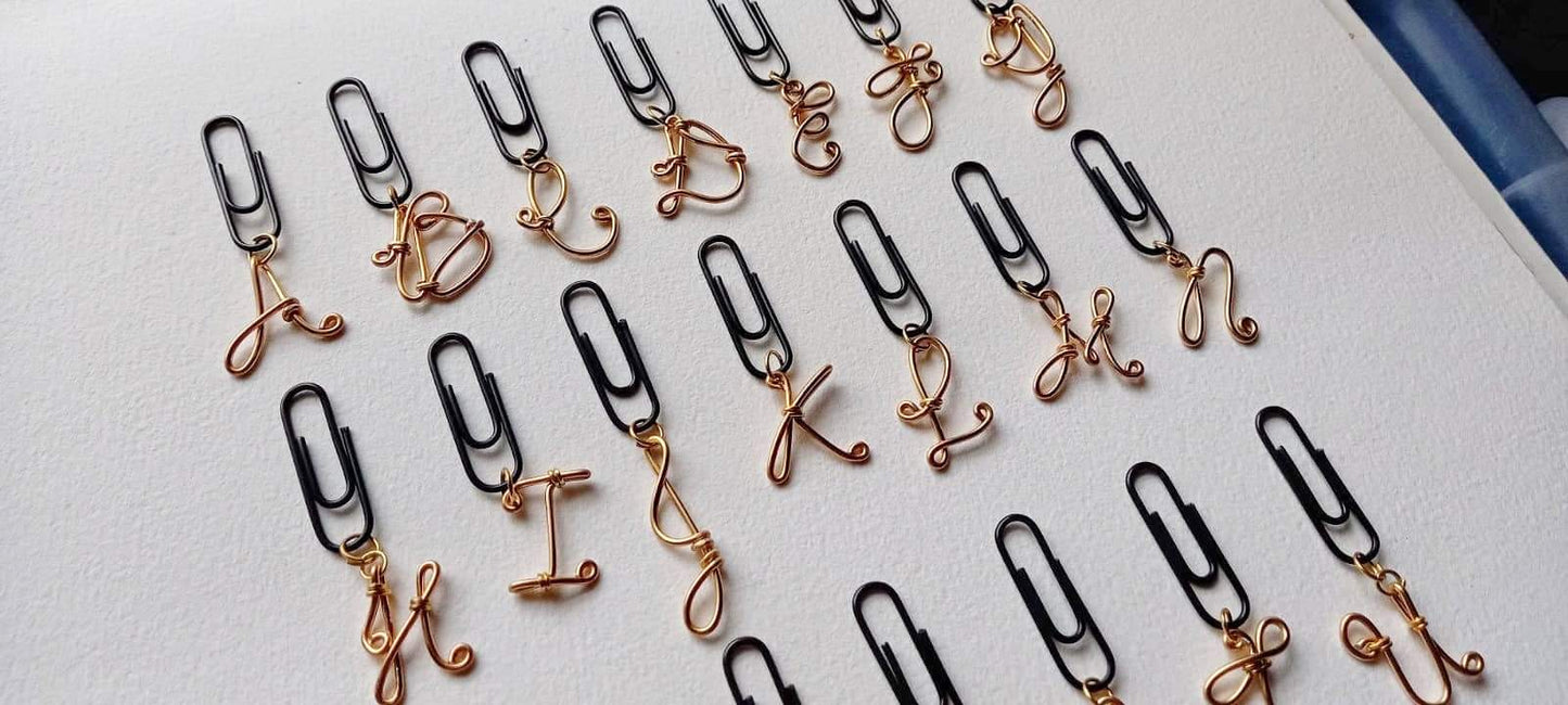 Leelaloo Alphabet Wire Art Bookmark