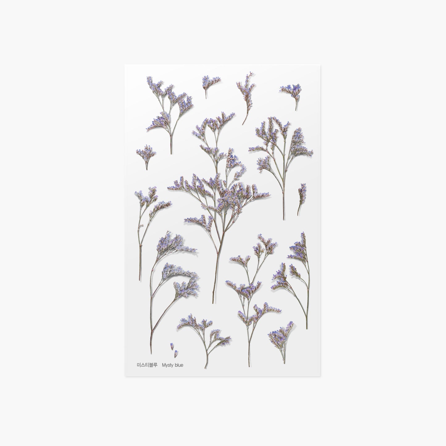 Appree Pressed Flower Sticker - Misty Blue