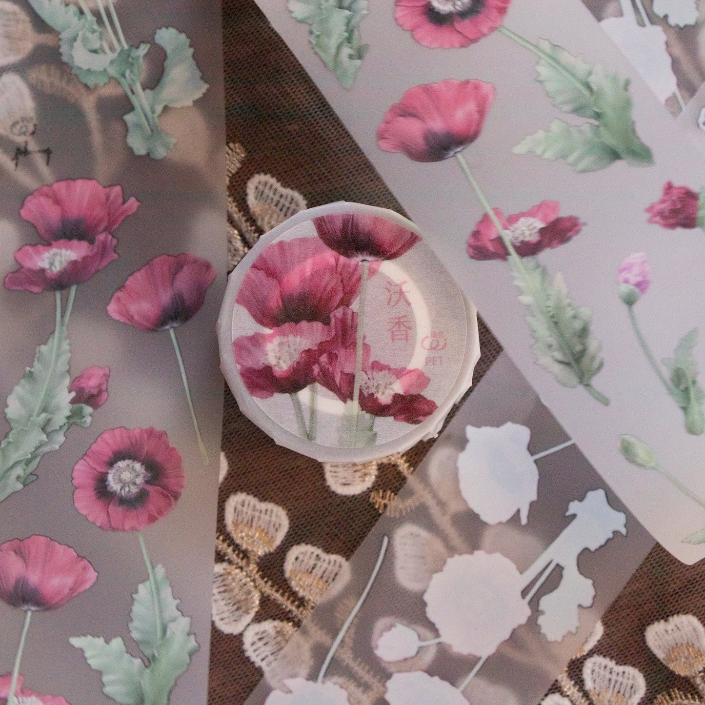 Loidesign 5cm PET Tape - Papaver